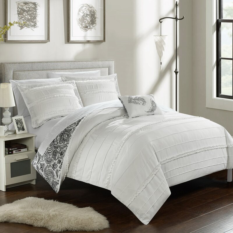 chic home eliza reversible duvet set nav